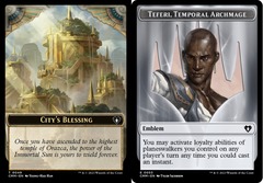 City's Blessing (0049) // Teferi, Temporal Archmage Emblem (0053) Double-Sided Token - Foil